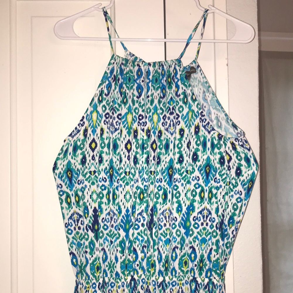 Tommy Bahama halter dress ikat print